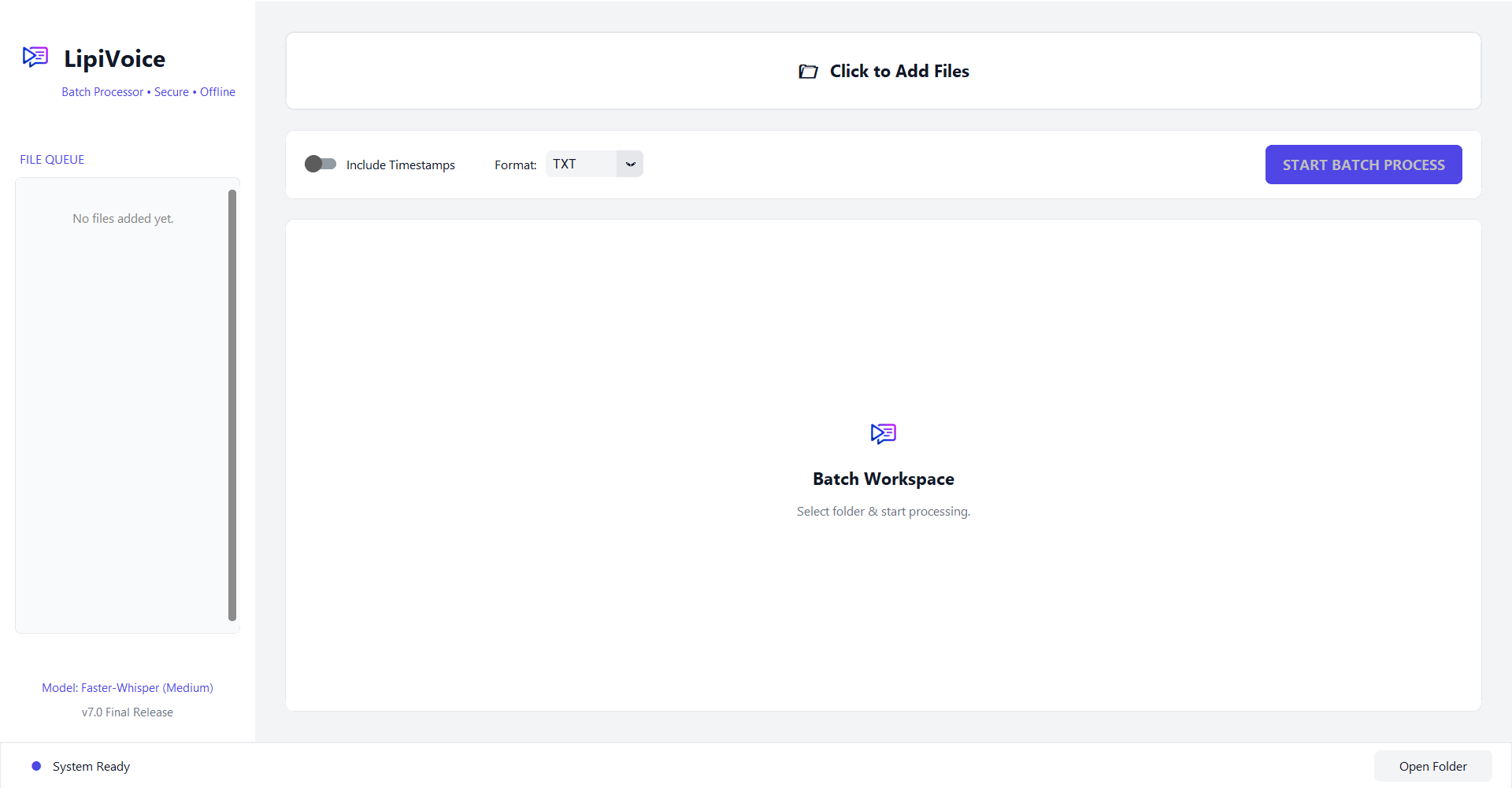 LipiVoice Pro Dashboard